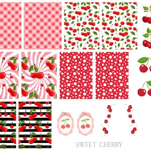 Sweet Cherry Waterslide Nail Decals
