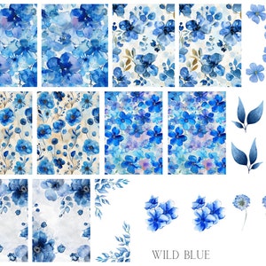 Wild Blue Waterslide Nail Decals