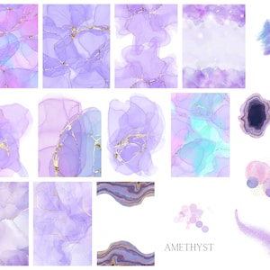 Amethyst Waterslide Nail Decals