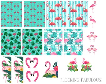 Flocking Fabulous Waterslide Nail Decals