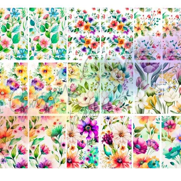 Flower Nail Decals - Etsy