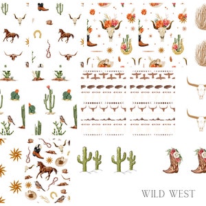Wild West Waterslide Nail Decals