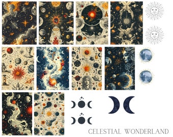Celestial Wonderland Waterslide Nail Decals