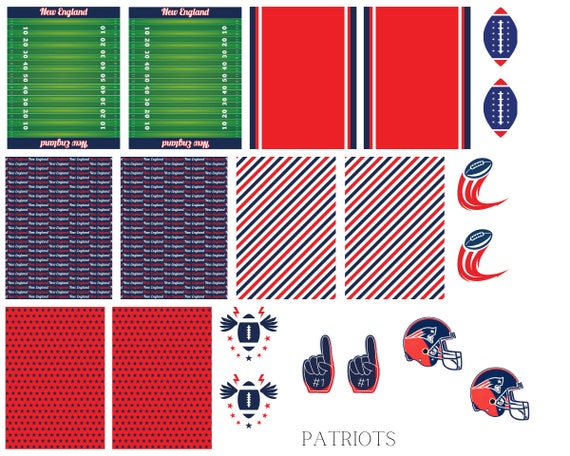 NEW ENGLAND PATRIOTS Vinyl Decal / Sticker - 5 Sizes Available - Multi-Color