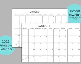 Calendrier 2023 Photoshop 1Fantasydesigns | Etsy