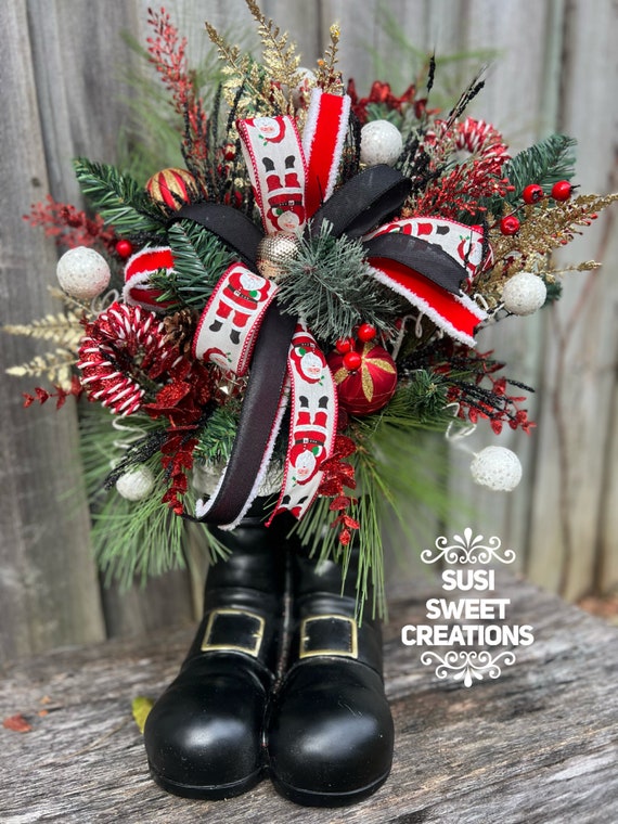 Santa boots decor discount