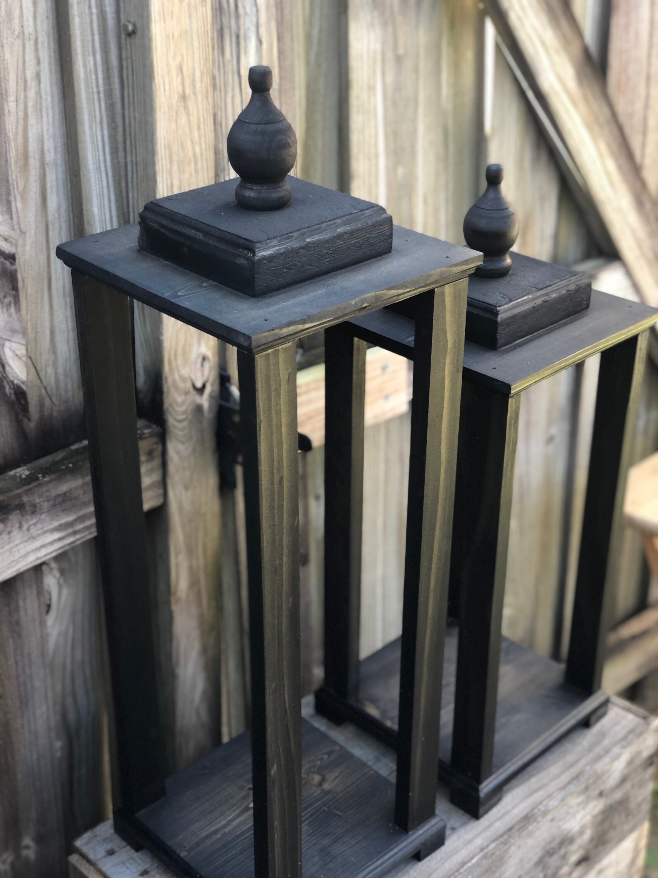 Rustic wood farmhouse lantern tall indoor lantern xl outdoor Etsy