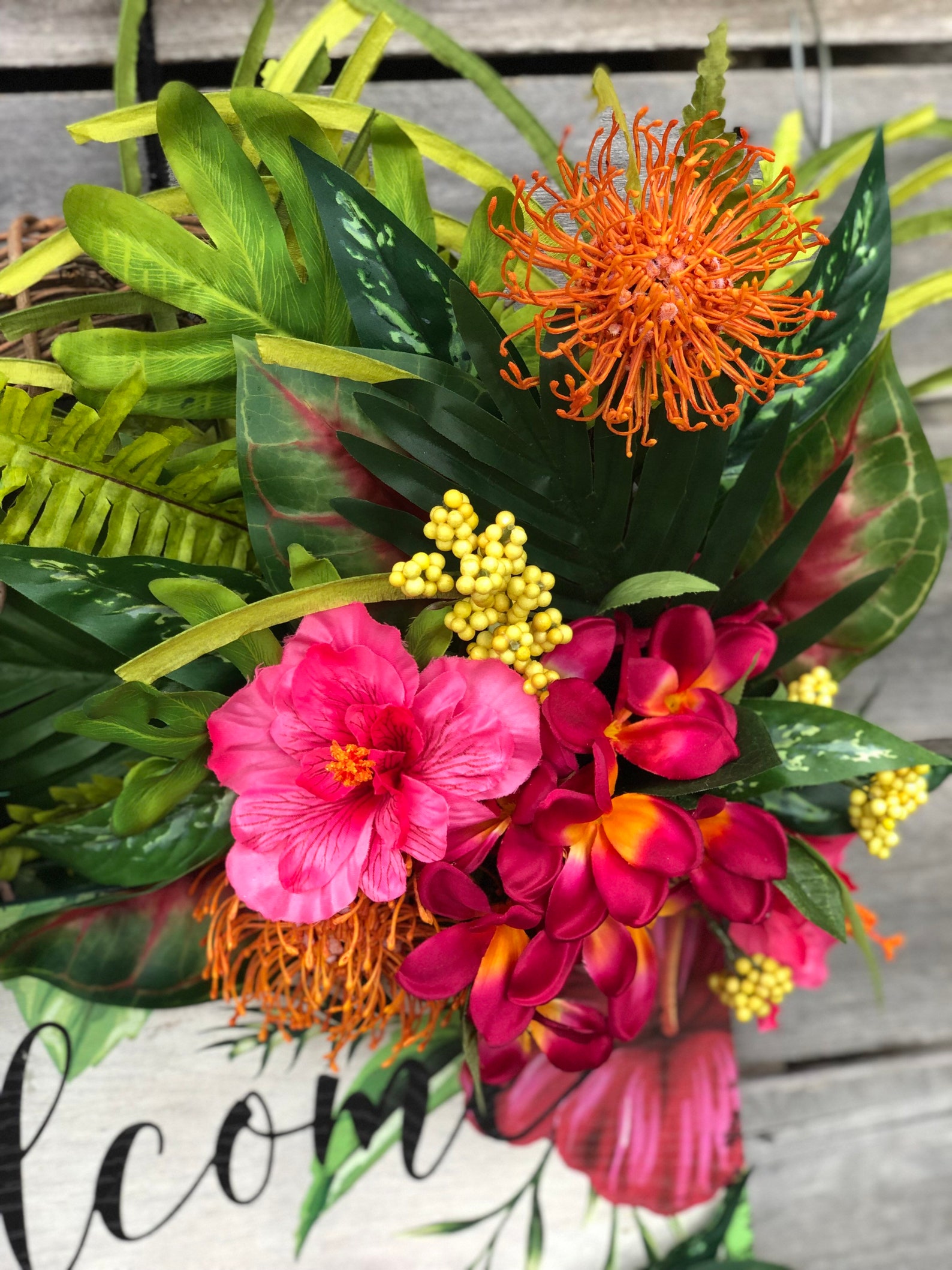 Big Tropical paradise wreath island wreath Hawaiian Etsy