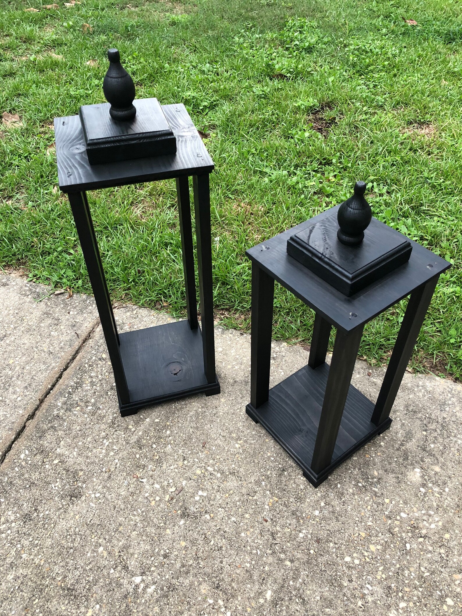 Rustic Wooden Lantern Indoor Outdoor Porch Lantern Black Etsy