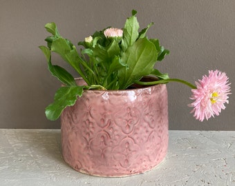 Planter Pot For Small Plants In Pots Planter Small Pink Old Pink DecorGift Vase Untsilo Vessel Dense Versatile Primula Herbs