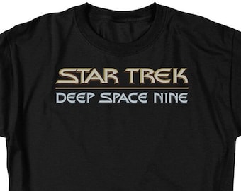 T-shirt Star Trek Deep Space Nine Per Bambini E Ragazzi – Cotone 100% Con Stampa Vintage