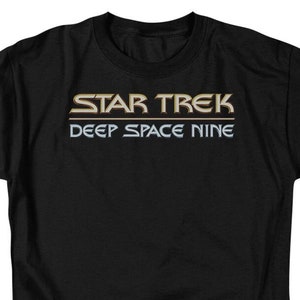 Star Trek Deep Space Nine Logo Black Shirts