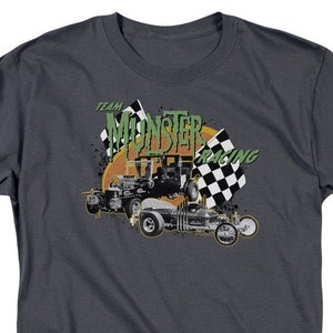 The Munsters Racing Charcoal Shirts