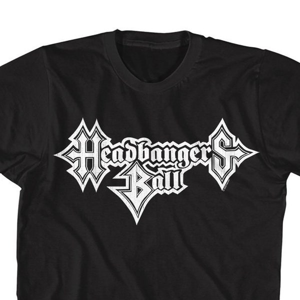 MTV Headbangers Ball Logo Black Shirts