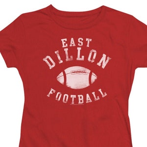 Friday Night Lights East Dillon Football Woman&#39;s and Juniors Red Shirts