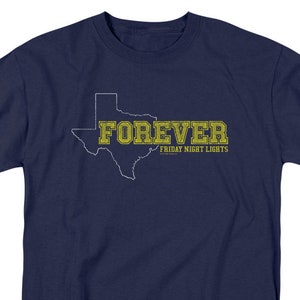 Friday Night Lights Texas Forever Adult Navy Blue Shirts