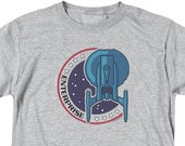 Star Trek Enterprise Patch Heather Gray Shirts