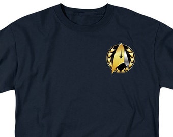 Star Trek Admiral Badge Chemises Bleu Marine
