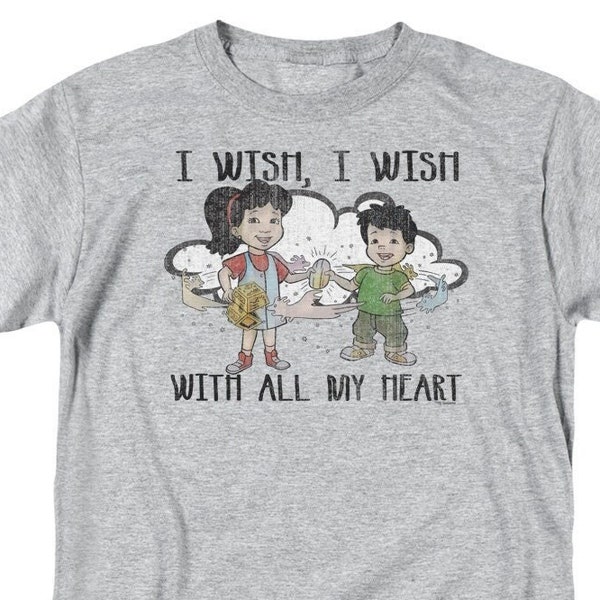 Dragon Tales I Wish, I Wish With all My Heart Athletic Heather Shirts