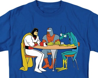 Space Ghost Brak and Zorak Royal Blue Shirts