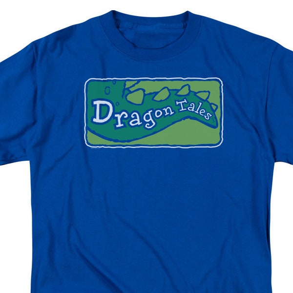 Dragon Tales Clean Logo Royal Shirts