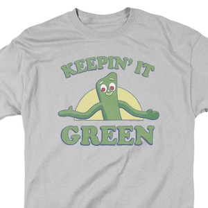 Gumby Keepin&#39; It Green Silver Shirts