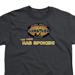 Survivor The Tribe Has Spoken Kid&#39;s Charcoal Shirts
