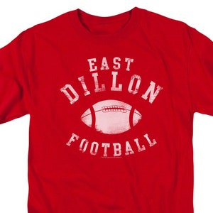 Friday Night Lights East Dillon Football Red Adult Shirts
