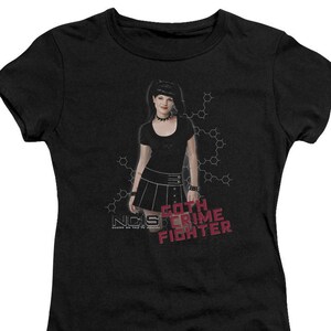NCIS Goth Crime Fighter Woman&#39;s and Juniors Black Shirts