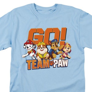 Paw Patrol Go Team Paw Chemises Bleu Clair