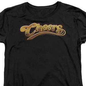 Cheers Logo Woman&#39;s and Juniors Black Shirts