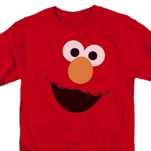 Sesame Street Elmo Face Red Shirts