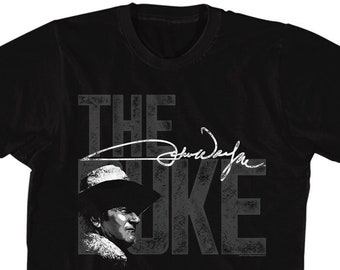 John Wayne The Duke Signature Black Shirts