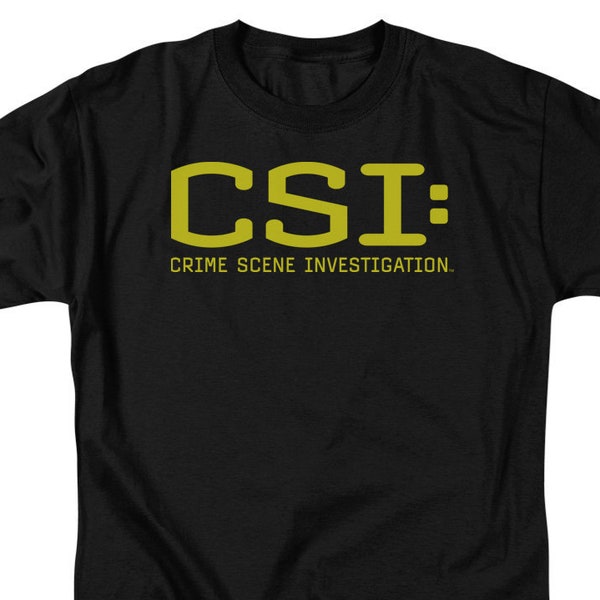 CSI: Crime Scene Investigation Logo Black Shirts