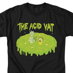 Rick and Morty The Acid Vat Black Shirts