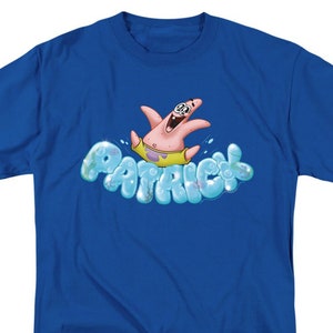 SpongeBob SquarePants Happy Go Lucky Patrick Royal Blue Shirts