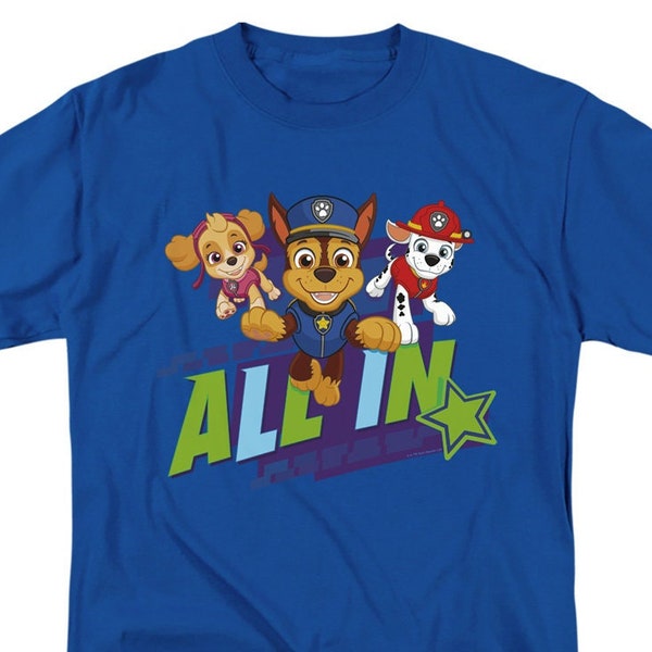 Paw Patrol All In Royal Blue Shirts