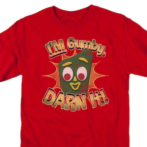 I&#39;m Gumby Darnit Adult Red Shirts