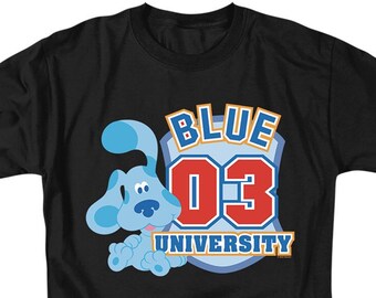 Blue's Clues University Adult Black Shirts