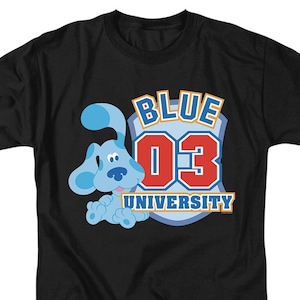 Blue&#39;s Clues University Adult Black Shirts