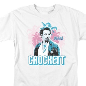 Miami Vice Crockett Adult White Shirts