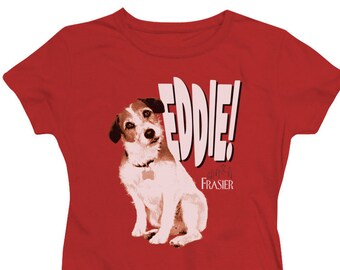Frasier Eddie Woman's and Juniors Red Shirts