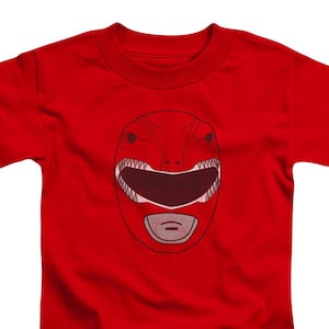 Power Rangers Red Ranger Mask Kid&#39;s Red Shirts