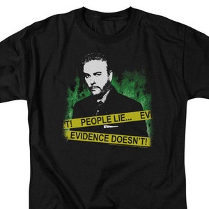 CSI Gil Grissom People Lie Black Shirts image 1