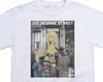 Sesame Street 123 Best Address Since 1969 Kid's White Shirts