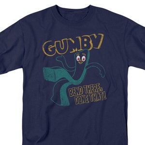 Gumby Bend There, Done That Adult Navy Shirts