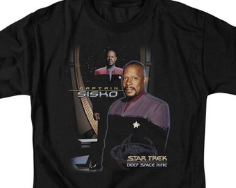 Style3 T-Shirt Donna Star Trek Deep Space Nine – Jersey Cotone Premium – Taglio Aderente