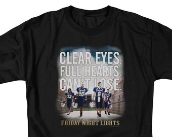 Friday Night Lights Clear Eyes Full Hearts Can't Lose Adult Black Shirts