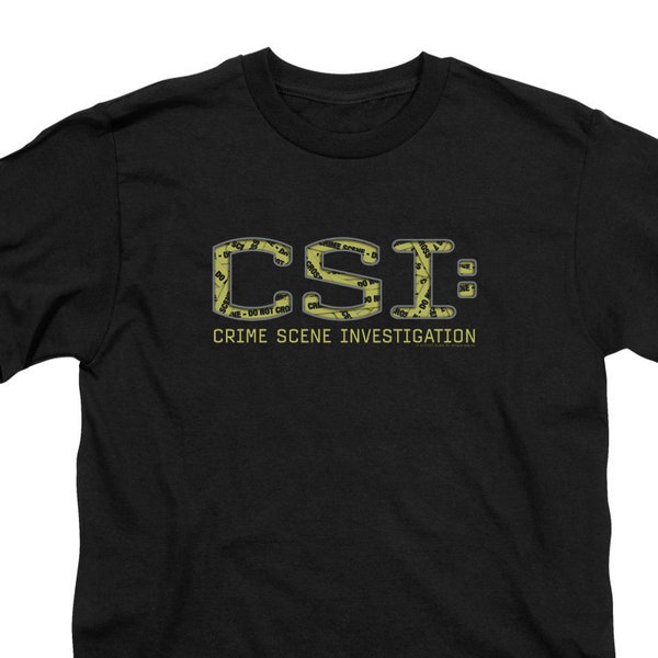 CSI Collage Logo Kid's Black Shirts