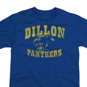 Friday Night Lights Dillon Panthers Kid&#39;s Royal Blue Shirts